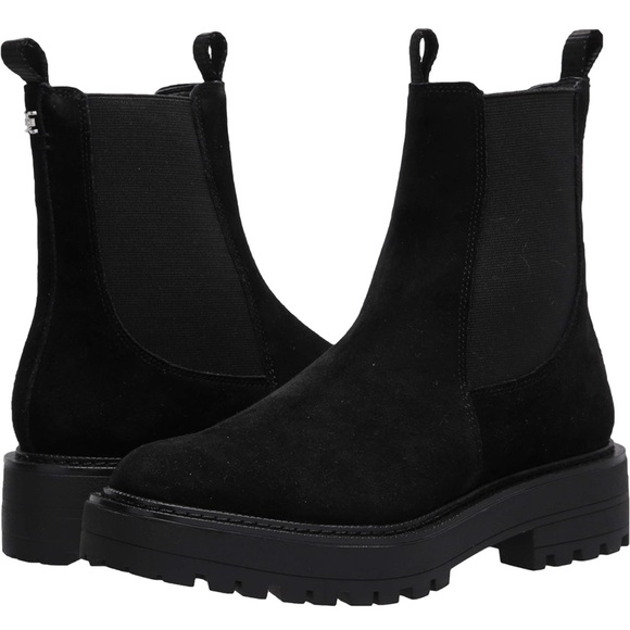 Sam Edelman Womens Laguna Chelsea Boot, Black Suede - Size 11 - Picture 1 of 14